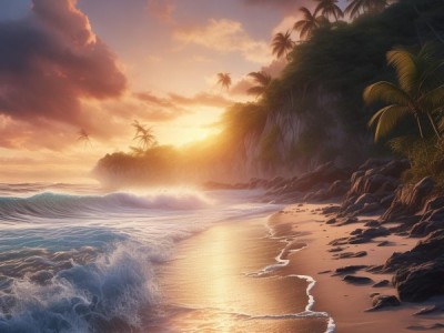 神秘与璀璨，华斯顿堡滩的绝美景色